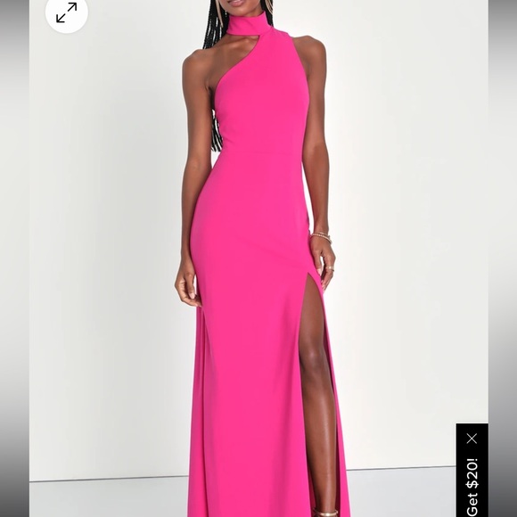 Pink lulus gown - Picture 1 of 5